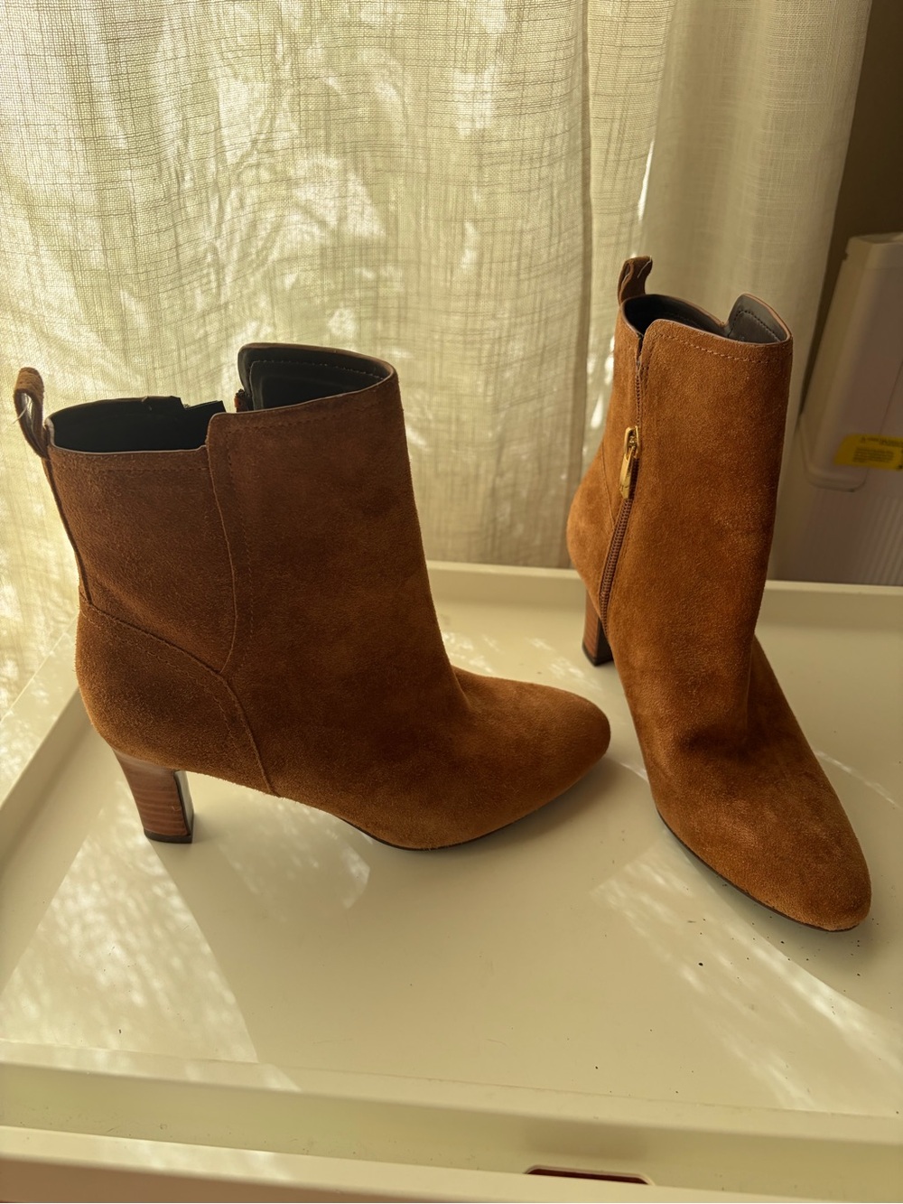 Naturalizer Women's Tan Suede Ankle Boots